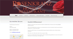 Desktop Screenshot of hotel-rosenkranz.de